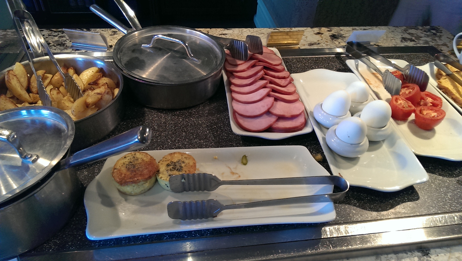 Gold lounge breakfast, afternoon tea at Rundle Lounge, town of Banff on Canada Day - July 1, 2013