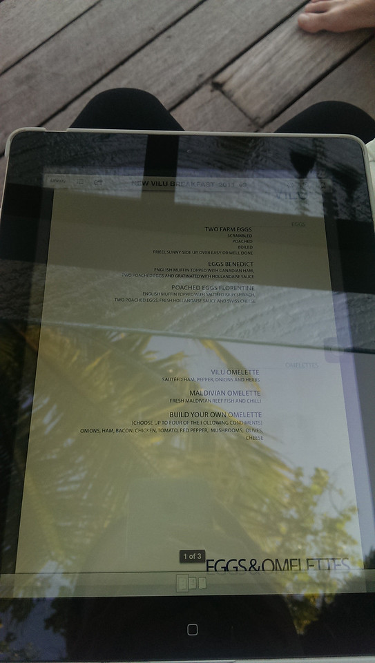 Day 4 and 5 at the Conrad Maldives: Vilu, Sunset Grill, reef diving - March 31-April 1, 2014