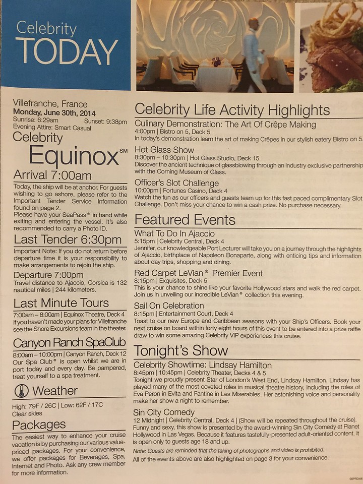 Day 3 of Celebrity Equinox Mediterranean cruise - Nice, Eze, and Monte Carlo - June 30, 2014