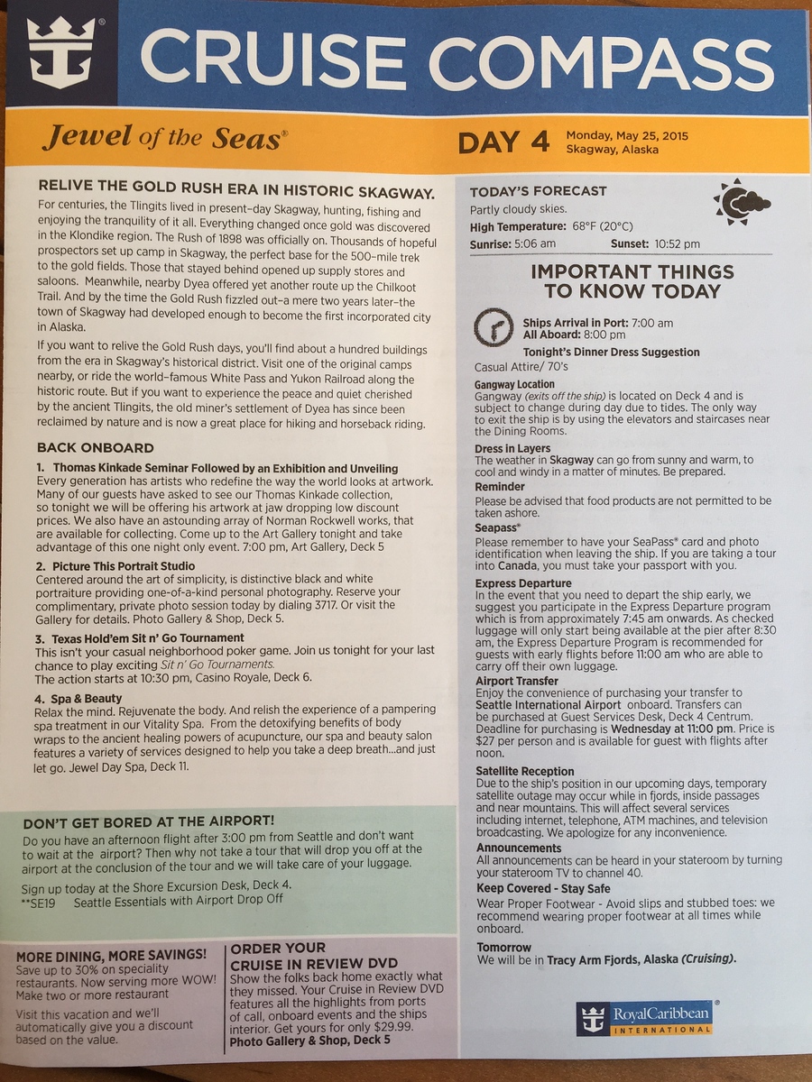 Day 4 on Jewel of the Seas:  A drive from Skagway into the Yukon Territory - May 25, 2015