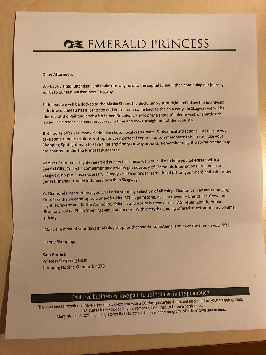 Family cruise to Alaska on Emerald Princess: Juneau, Skagway - July 18-19, 2018