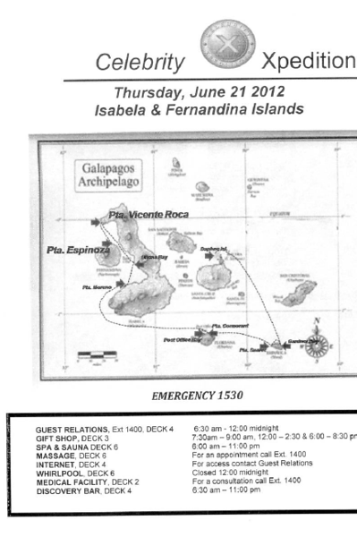Day 5 on Xpedition:  Isabela and Fernandina Islands - June 21, 2012