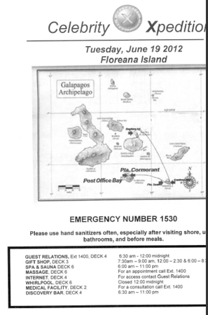 Day 3 on Xpedition: Floreana Island - June 19, 2012